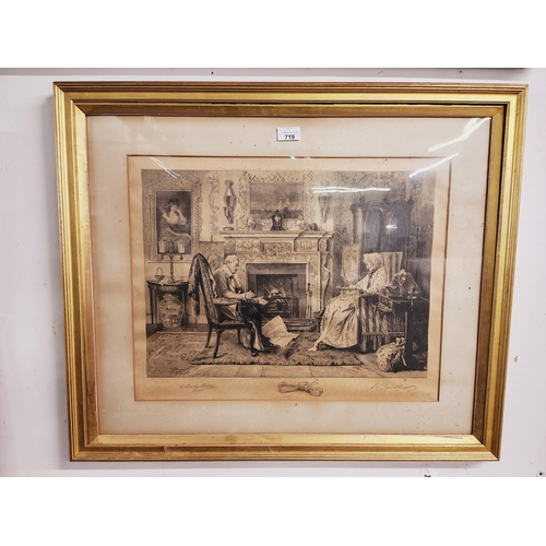 719 - Walter Dendy signed Engraving 