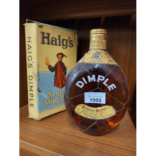 1000 - 1952-1955 boxed bottle of Haigs Scotch Whiskey unopened
