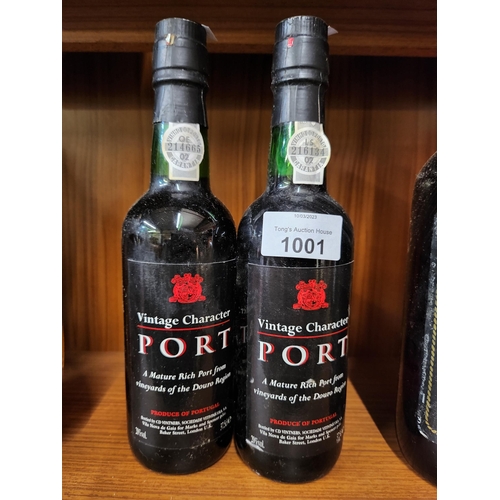 1001 - 2 half bottles of vintage port