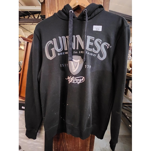 958 - Guinness advertising hoodie size medium