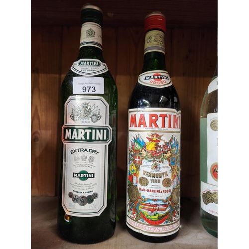 973 - Vintage bottle unopened Martini Extra dry