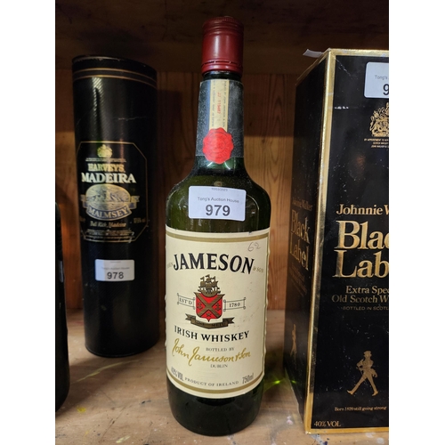 979 - Vintage bottle with contents unopened  Jameson Irish whiskey