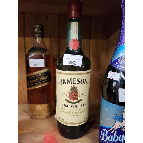 983 - Vintage bottle with contents unopened bottle of Jamesons irish whiskey