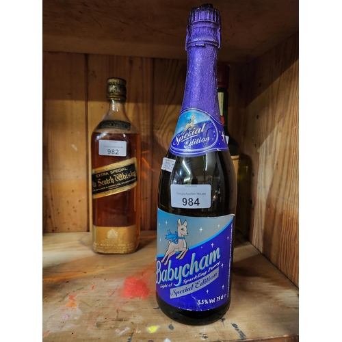 984 - Vintage bottle with contents unopened babycham special edition