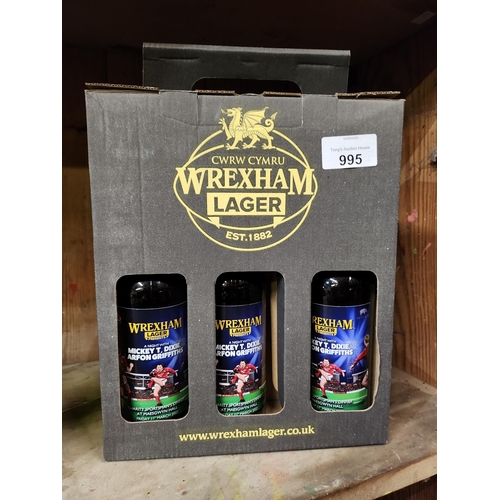 995 - Boxed collection of Wrexham Lager