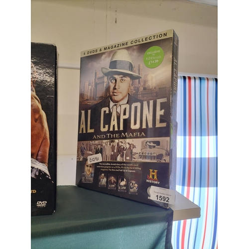 1592 - Al Capone and the mafia DVD and magazine collection still sealed