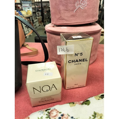 1766 - CHANEL No5 talc and NOA cacharel eau de toilette.