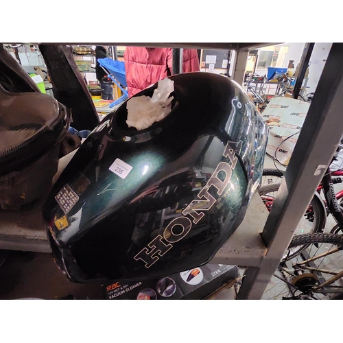 236 - Honda motorcycle petrol tank green