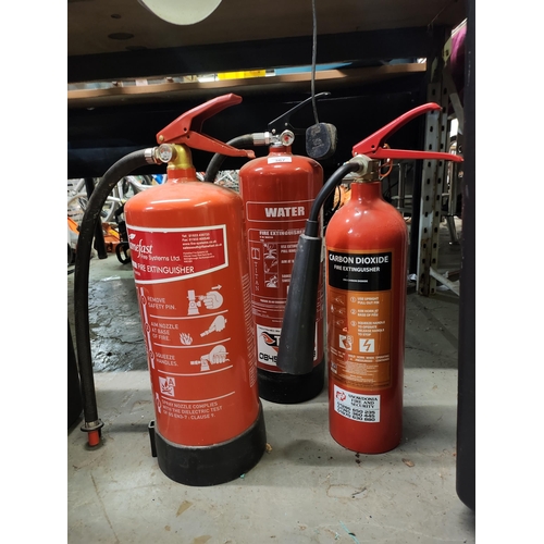 367 - Three fire extinguishers new