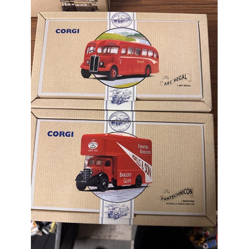 146 - Two boxed Corgi Limited Edition model vehicles including The AEC Regal model number 97187 and The Pa... 