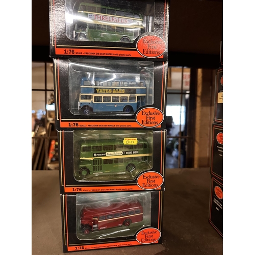 238 - Collection of four Gilbow Exclusive First Editions 1:76 scale die cast model buses including Leyland... 