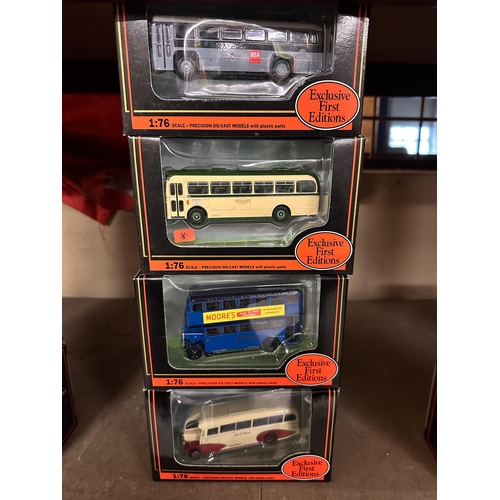 241 - Collection of four Gilbow Exclusive First Editions 1:76 scale die cast model buses including AEC RF ... 