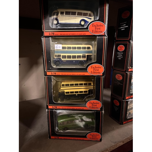 248 - Collection of four Gilbow Exclusive First Editions 1:76 scale die cast model buses including AEC Reg... 