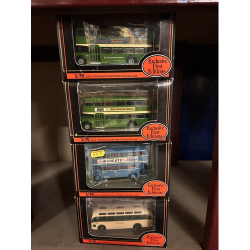 249 - Collection of four Gilbow Exclusive First Editions 1:76 scale die cast model buses including Bristol... 