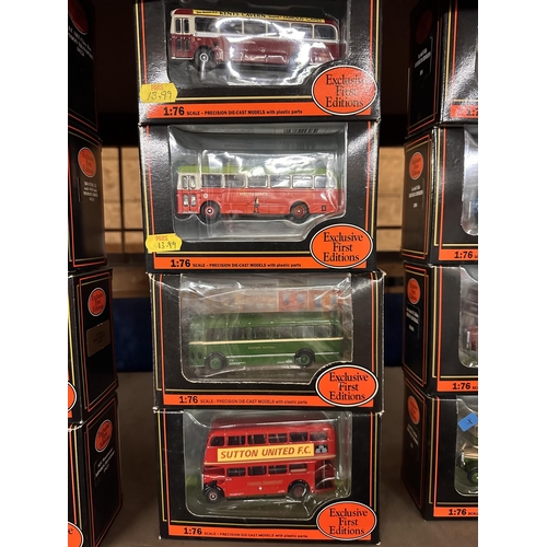 252 - Collection of four Gilbow Exclusive First Editions 1:76 scale die cast model buses including AEC Rel... 