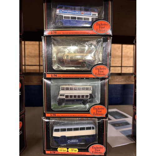 254 - Collection of four Gilbow Exclusive First Editions 1:76 scale die cast model buses including Routema... 