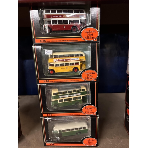 257 - Collection of four Gilbow Exclusive First Editions 1:76 scale die cast model buses including Southse... 