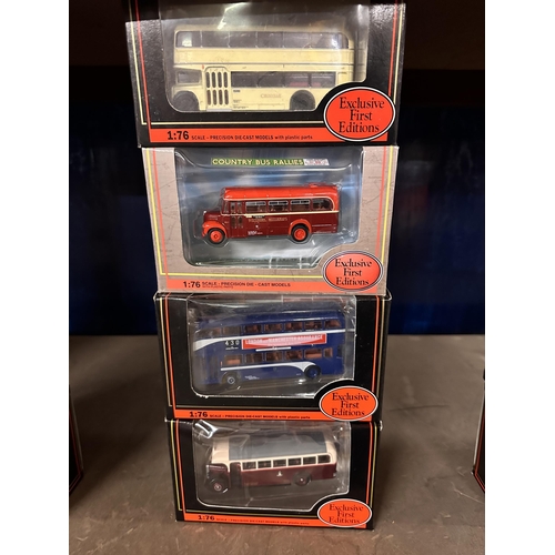 258 - Collection of four Gilbow Exclusive First Editions 1:76 scale die cast model buses including Bristol... 