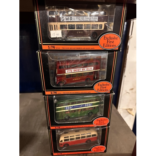 260 - Collection of four Gilbow Exclusive First Editions 1:76 scale die cast model buses including Leyland... 