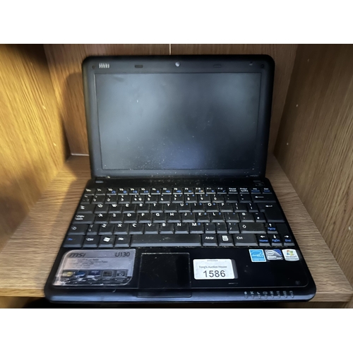 1586 - MSI U130 netbook PC model number MS-N014