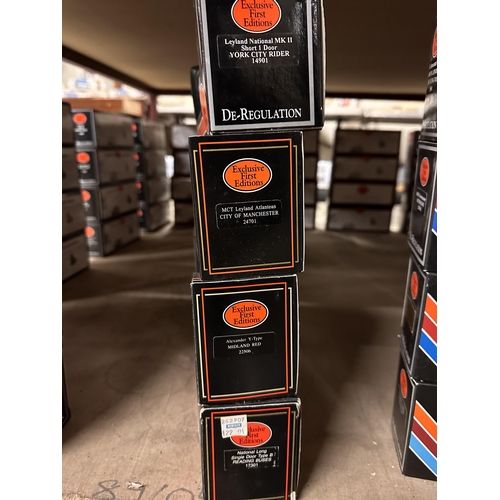 316 - Collection of four Gilbow Exclusive First Editions 1:76 scale die cast model buses including De-Regu... 