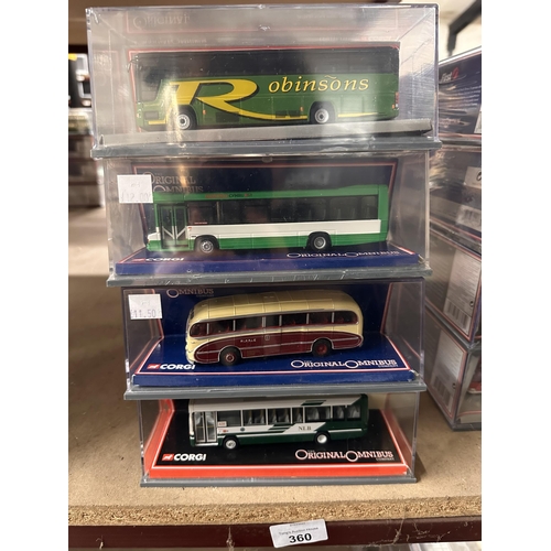 Collection Of Four Corgi The Original Omnibus Company Die Cast Model ...