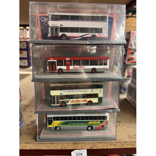 378 - Collection of four Corgi The Original Omnibus Company die cast model buses including Bus Operators i... 