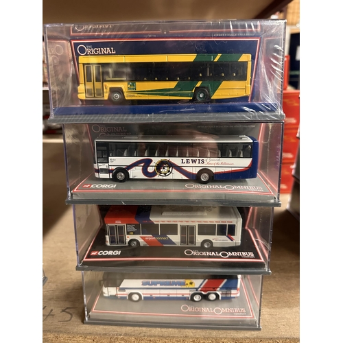 382 - Collection of four Corgi The Original Omnibus Company die cast model buses including Bus Operators i... 