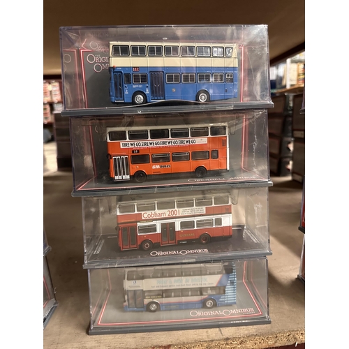 385 - Collection of four Corgi The Original Omnibus Company die cast model buses including Leyland Victory... 