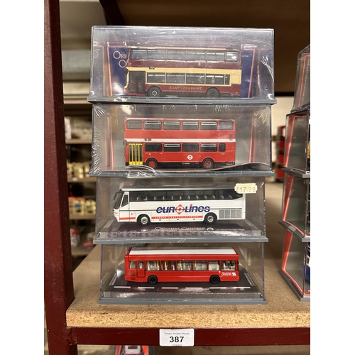 387 - Collection of four Corgi The Original Omnibus Company die cast model buses including Bus Operators i... 