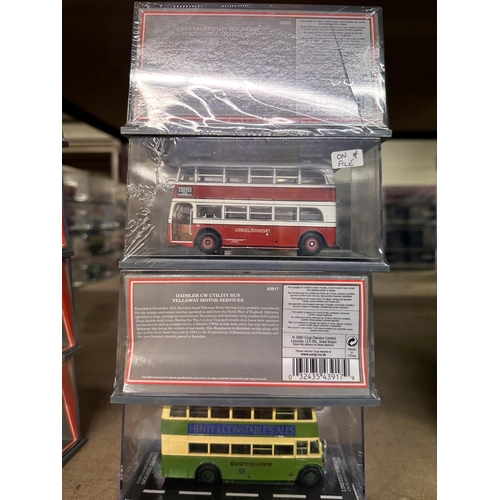 389 - Collection of four Corgi The Original Omnibus Company die cast model buses including Guy Arab Utilit... 