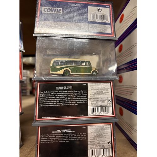 391 - Collection of four Corgi The Original Omnibus Company die cast model buses including Cowie Bedford O... 