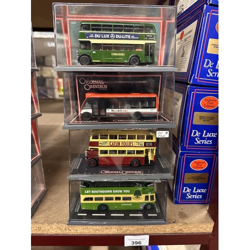 396 - Collection of four Corgi The Original Omnibus Company die cast model buses including Bristol K6A Uni... 