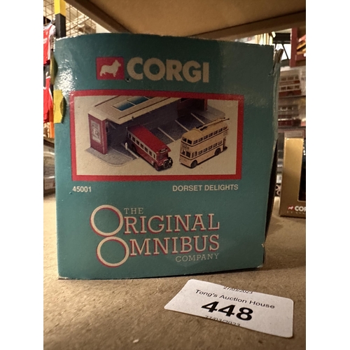 448 - Corgi The Original Omnibus Company Dorset Delights model bus two pack model number 45001