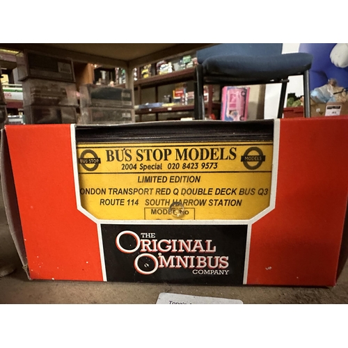 465 - Corgi The Original Omnibus die cast 1:76 scale Limited Edition Bus Stop Models 2004 Special London T... 