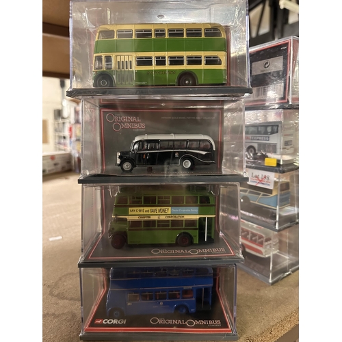 Collection of four The Original Omnibus Company die cast models