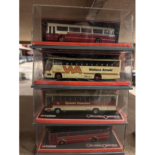 491 - Collection of four Corgi The Original Omnibus Company die cast models including BET Federation Saloo... 