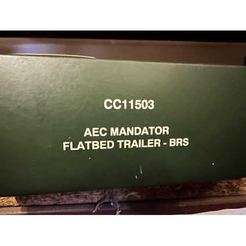 566 - Corgi Premium Edition die cast 1:50 scale AEC Mandator Flatbed Trailer BRS model number CC11503