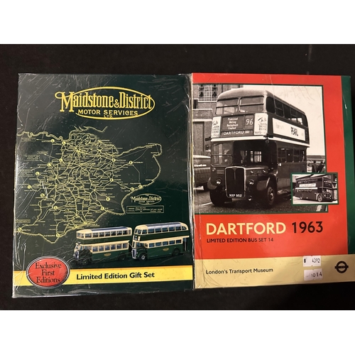 598 - Exclusive First Editions Limited Edition die cast model bus gift set Exclusive First Editions Maidst... 