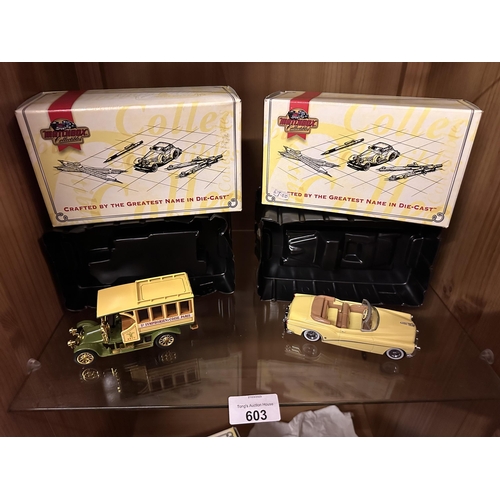 603 - Two Matchbox Collectibles die cast model vehicles including St Symphorien Coise Paris 3577 model num... 