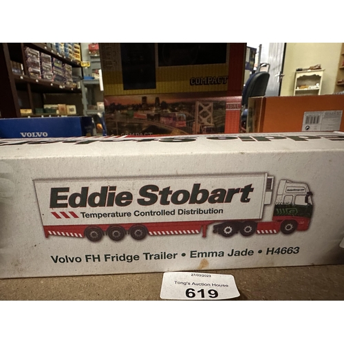 619 - Eddie Stobart Special Edition die cast 1:76 scale model Volvo FH Fridge Trailer Emma Jade H4663