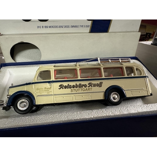 639 - The Dinky Collection DY-S 10 1950 Mercedes-Benz Diesel Omnibus Type 0-3500 Reiseburo Ruoff Stuttgart... 