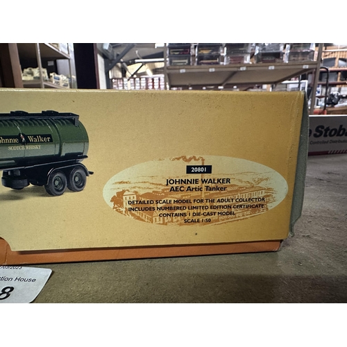 648 - Corgi Classics Whisky Collection 1:50 scale die cast Johnnie Walker AEC Artic Tanker model number 20... 