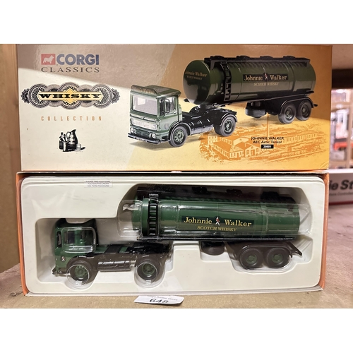 648 - Corgi Classics Whisky Collection 1:50 scale die cast Johnnie Walker AEC Artic Tanker model number 20... 