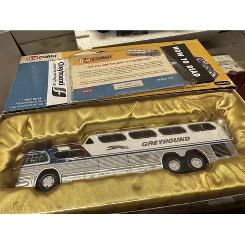 661 - Corgi 1:50 50th Anniversary GM 4501 Greyhound Scenicruiser model number US54415 limited edition numb... 