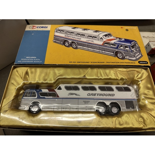 661 - Corgi 1:50 50th Anniversary GM 4501 Greyhound Scenicruiser model number US54415 limited edition numb... 