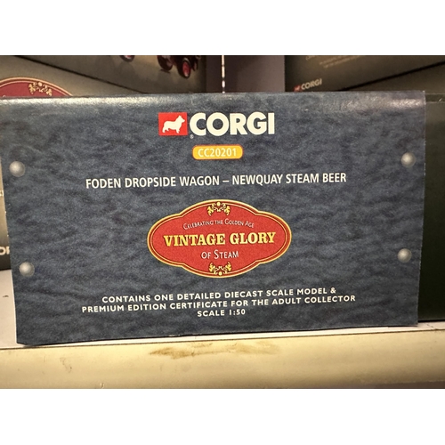 629 - Corgi Vintage Glory 1:50 scale die cast model Foden Dropside Wagon Newquey Steam Beer model number C... 