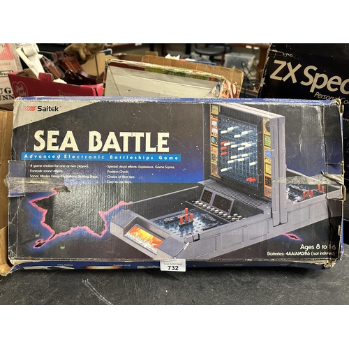 732 - Saitek Sea Battle Advanced Electronics Battleship game