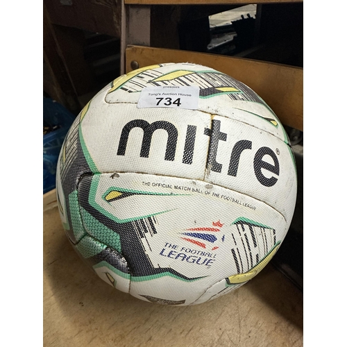 734 - Mitre Official match football of The Football League