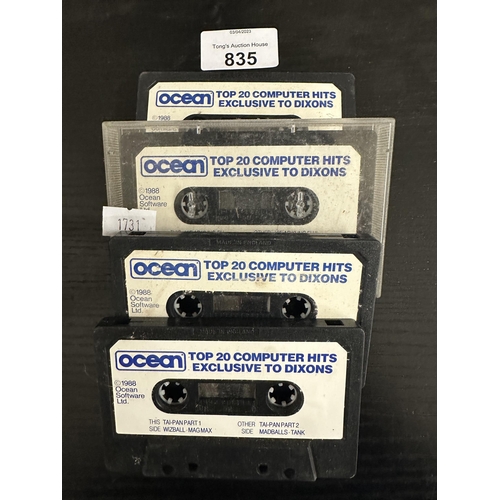 835 - Collection of four Ocean Top 20 Computer Hits Exclusive to Dixons